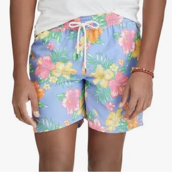 Polo Ralph Lauren Other - Polo Ralph Lauren Men's Hibiscus Traveler Swim Trunk